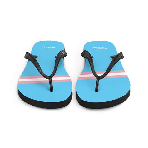 Transsexual Pride Flip Flops Trans Pride Flip Flops Blue Etsy Uk