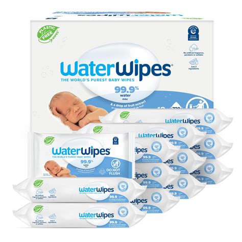Amazon.com: WaterWipes Plastic-Free Original Baby Wipes, 99.9% Water