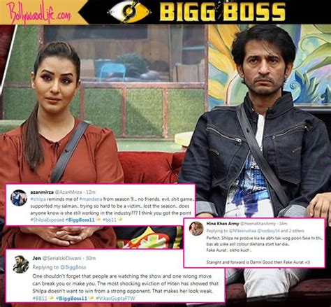 Bigg Boss 11 Twitterati Lashes Out At Shilpa Shinde After Hiten