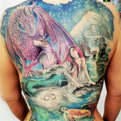 Fairies And Dragons Tattoos