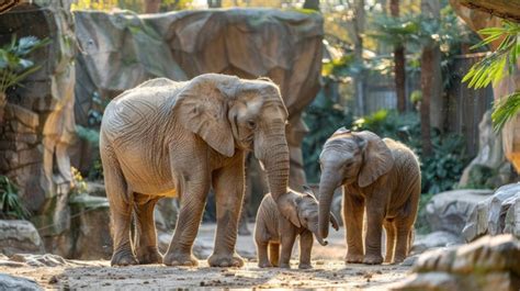 Group Of Elephants Standing Together Premium Ai Generated Image