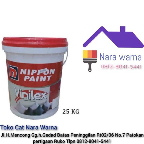 Nippon Paint Vinilex Kembang Vinilex Cat Tembok Interior Dan