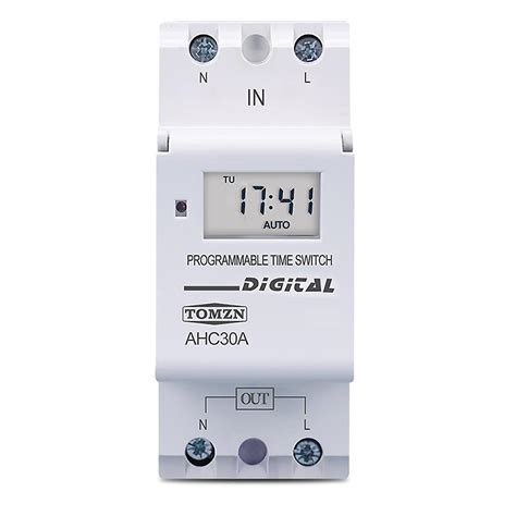 Din Rail 2 Wire Weekly 7 Programmable Digital Time Switch Relay Timer