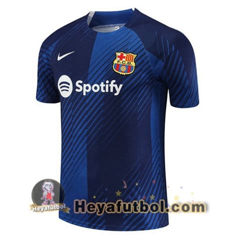 Camisetas Entrenamiento FC Barcelona Azul 2023 2024 27 00