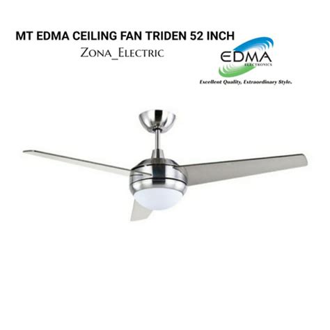 Jual MT EDMA CEILING FAN TRIDEN 52 INCH AC REMOTE CONTROL KIPAS LAMPU