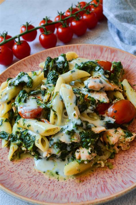 Lachs Spinat Pasta Aus Dem Ofen Mycarbcrew