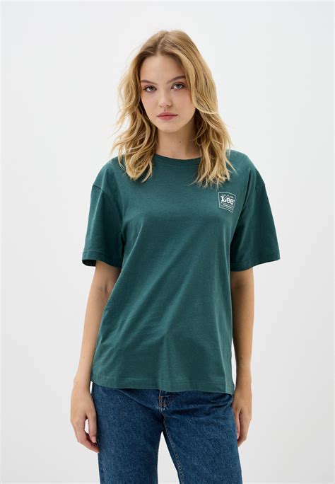 Футболка Lee, цвет: бирюзовый, RTLADX887301 — купить в интернет ...