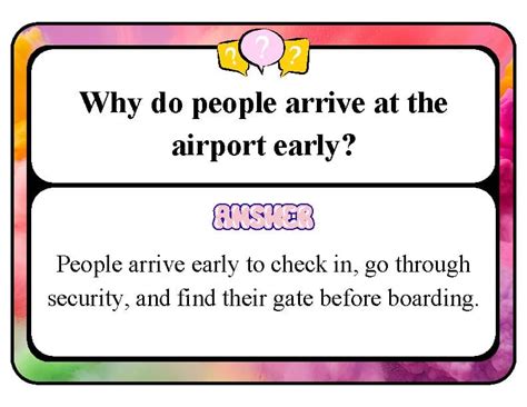 airports work reading passage comprehension questions