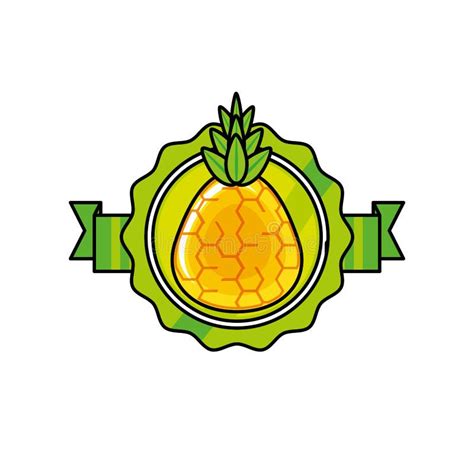 Fresh Pineapple Fruit Icon Stock Illustration Illustration Of Diet 143556301