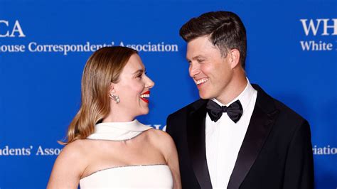 Scarlett Johansson Shines In White Armani Privé Gown On White House Correspondents Dinner 2024