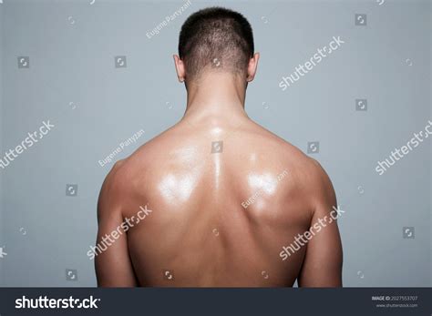 Bodybuilder Back Naked Body Muscular Man Stock Photo Shutterstock