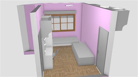 Projeto Quarto 01 De Beatriz Planta 3D Mooble