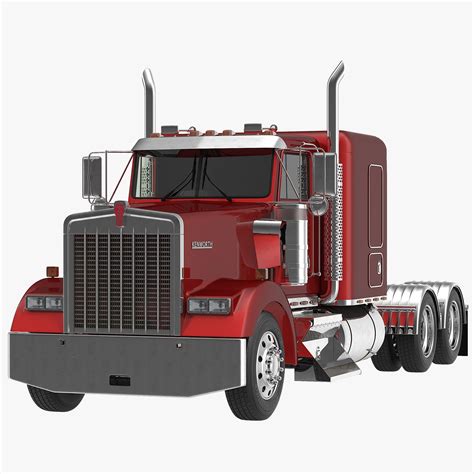 LKW Kenworth W900 und Pritschenanhänger 3D Modell 3D Modell 149 max