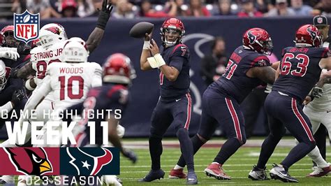 Arizona Cardinals vs. Houston Texans | 2023 Week 11 Game Highlights ...