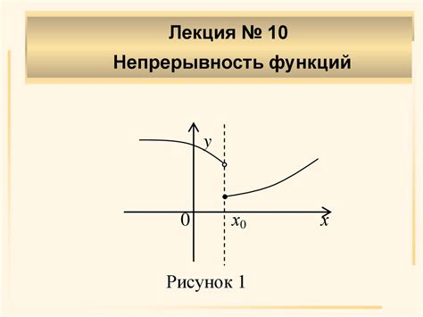 Непрерывность функции. Лекция 10 - online presentation