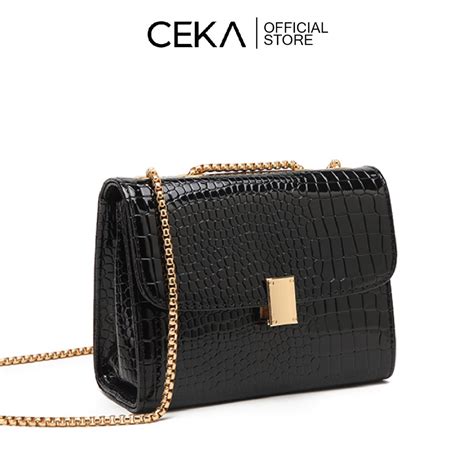 Jual CEKA Tas Selempang Wanita Import Pesta Kondangan Croco Rantai