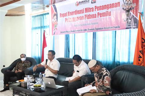 Bawaslu Parepare Rakor Penanganan Pelanggaran Pidana Pemilu