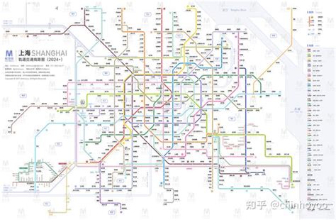 上海轨道交通线路图2035 2024 运营版 知乎