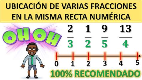 Como Ubicar Varias Fracciones En La Misma Recta Num Rica Paso A Paso