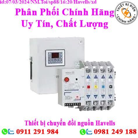 Thiết bị chuyển đồi nguồn Havells ATS 4P 100A 630A thietbidienchinhhang