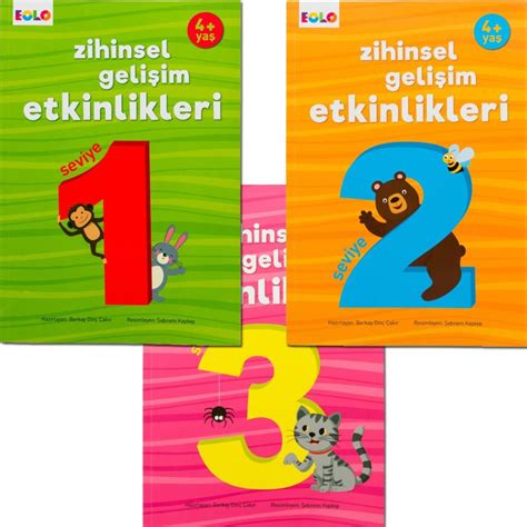 Eolo EOLO Zihinsel Gelişim Etkinlikleri 3 lü Set 4 Yaş