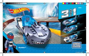 Handleiding Mega Bloks Set CNF40 Hot Wheels Sharkbite