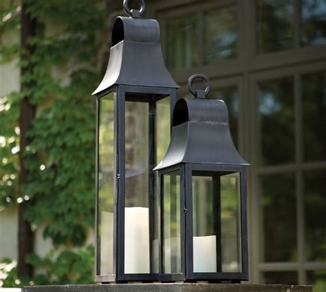 Steel Outdoor Lantern | Pottery Barn