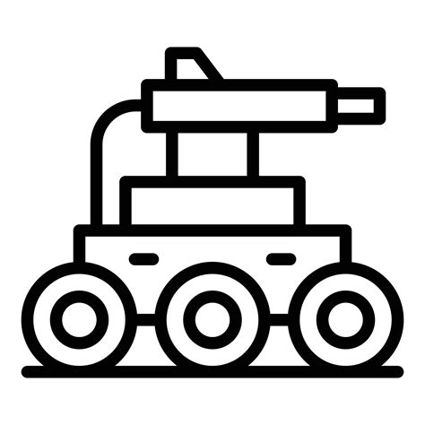 Robot Car Icon Outline Vector Ai Android 15211670 Vector Art At Vecteezy