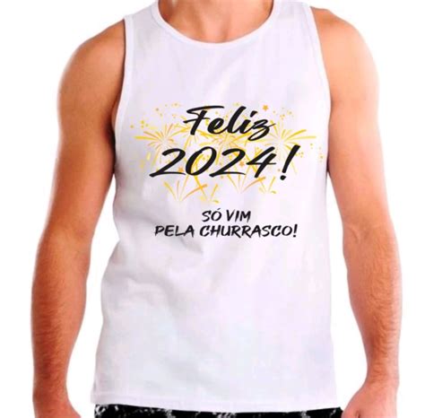 Camisa Camiseta Regata Feliz Ano Novo Cerveja E Churrasco Elo