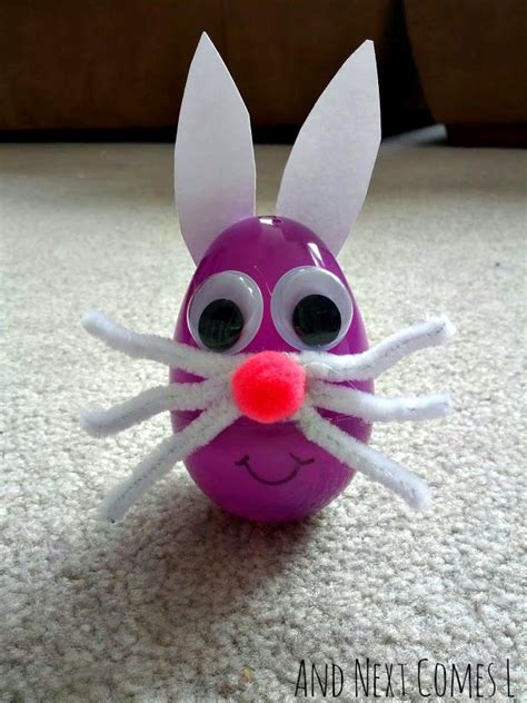 Wobbly Easter Egg Bunny Craft | And Next Comes L