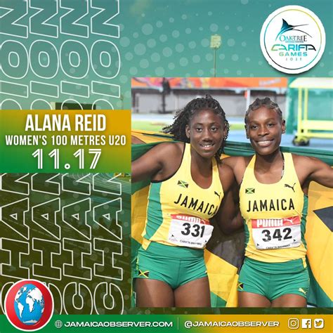 Jamaica Observer On Twitter Teamjamaica🇯🇲 1 2 As Alana Reid 11 17s