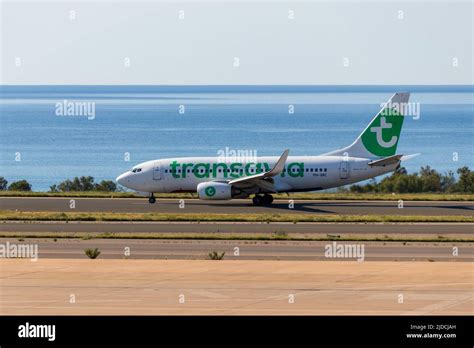 Transavia Boeing 737 700 Landing At Almeria Airport Stock Photo Alamy