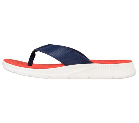 Skechers Navy Red Go Consistent Sandal Synthwav Mens Slip On Style ID