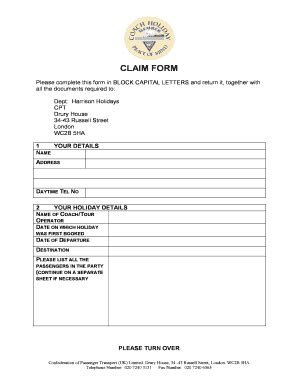 Fillable Online Bhc Claim Form Parker Andrews Fax Email Print