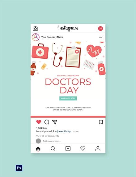 Free Doctors Day Facebook Post Template Download In Psd