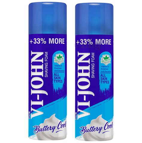 Vi John Shaving Foam 300gm Each Tea Tree Oil Buy Combo Pack Of 2 0