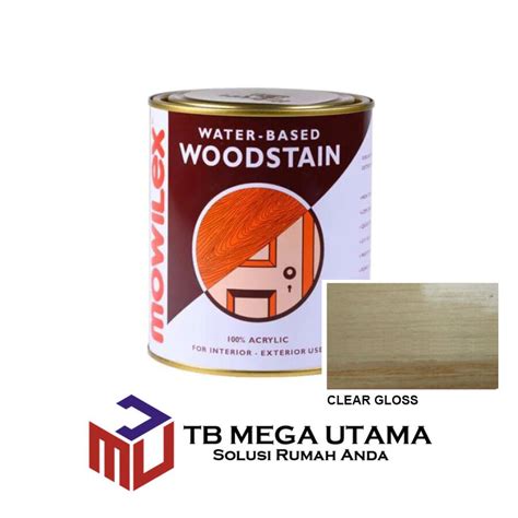 Mowilex Woodstain Clear Gloss Kg Cat Plitur Politur Kayu Lazada