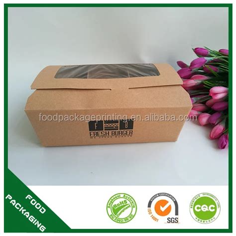 Cheap Eco Friendly Cardboard Take Away Fast Food Boxfood Grade