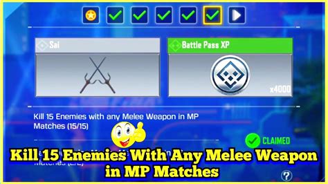 Call Of Duty Mobile Kill Enemies With Any Melee Weapon In Mp Matches