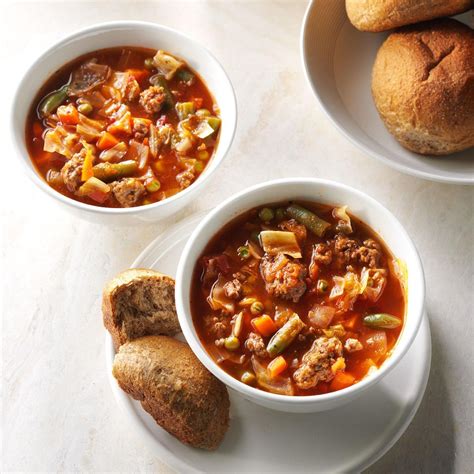 Italian Veggie Beef Soup Recipe How To Make It Taste Of Home