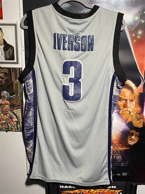 Nike VINTAGE NIKE ALLEN IVERSON GEORGETOWN JERSEY | Grailed