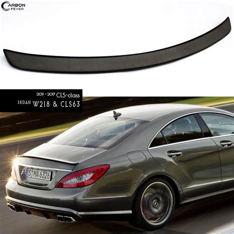 W218 Carbon Fiber Rear Spoiler Trunk Wing For Cls Class Cls300 Cls350