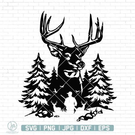 Hunting Svg Deer Hunting Svg Deer Hunter Svg Outdoor Hunting Svg