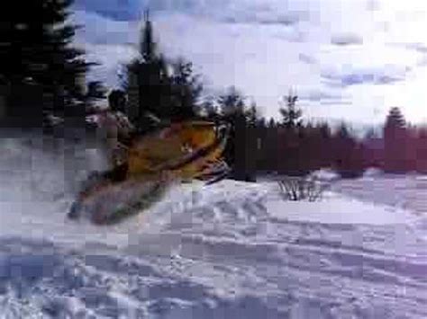 Naked Snowmobile Jump YouTube