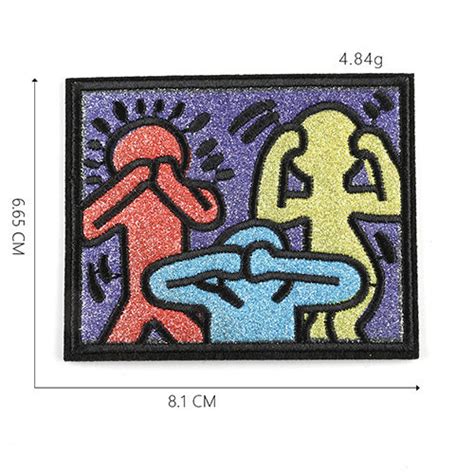 Keith Haring Iron On Patch Keith Haring Store