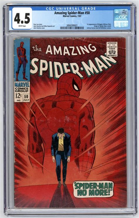 Amazing Spider Man Cgc St Appearance Of The Kingpin Wilson