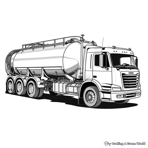 Tanker Truck Coloring Pages - Free & Printable!