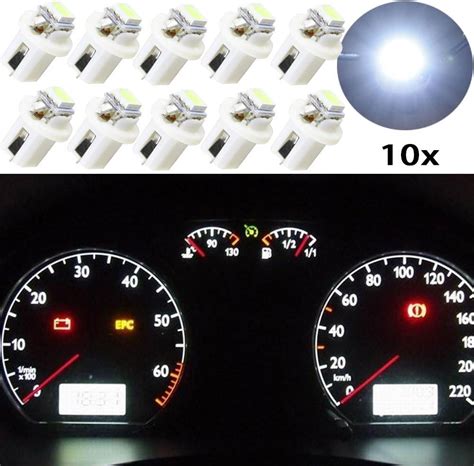 Amazon Nslumo Pcs White Led T B D V Car Gauge B Smd