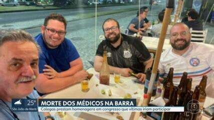 Vídeo Colegas de profissão lamentam morte de médicos na Barra da