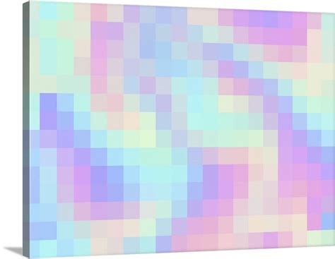 Abstract Rainbow Pixel Pattern Wall Art, Canvas Prints, Framed Prints ...